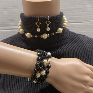 Vintage necklace -bracelet- earring set